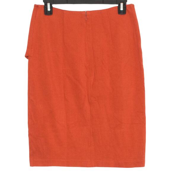 Cabi Womens Skirt Overlay Pencil Knee Length Career Orange Size 6 KQ - Picture 5 of 5